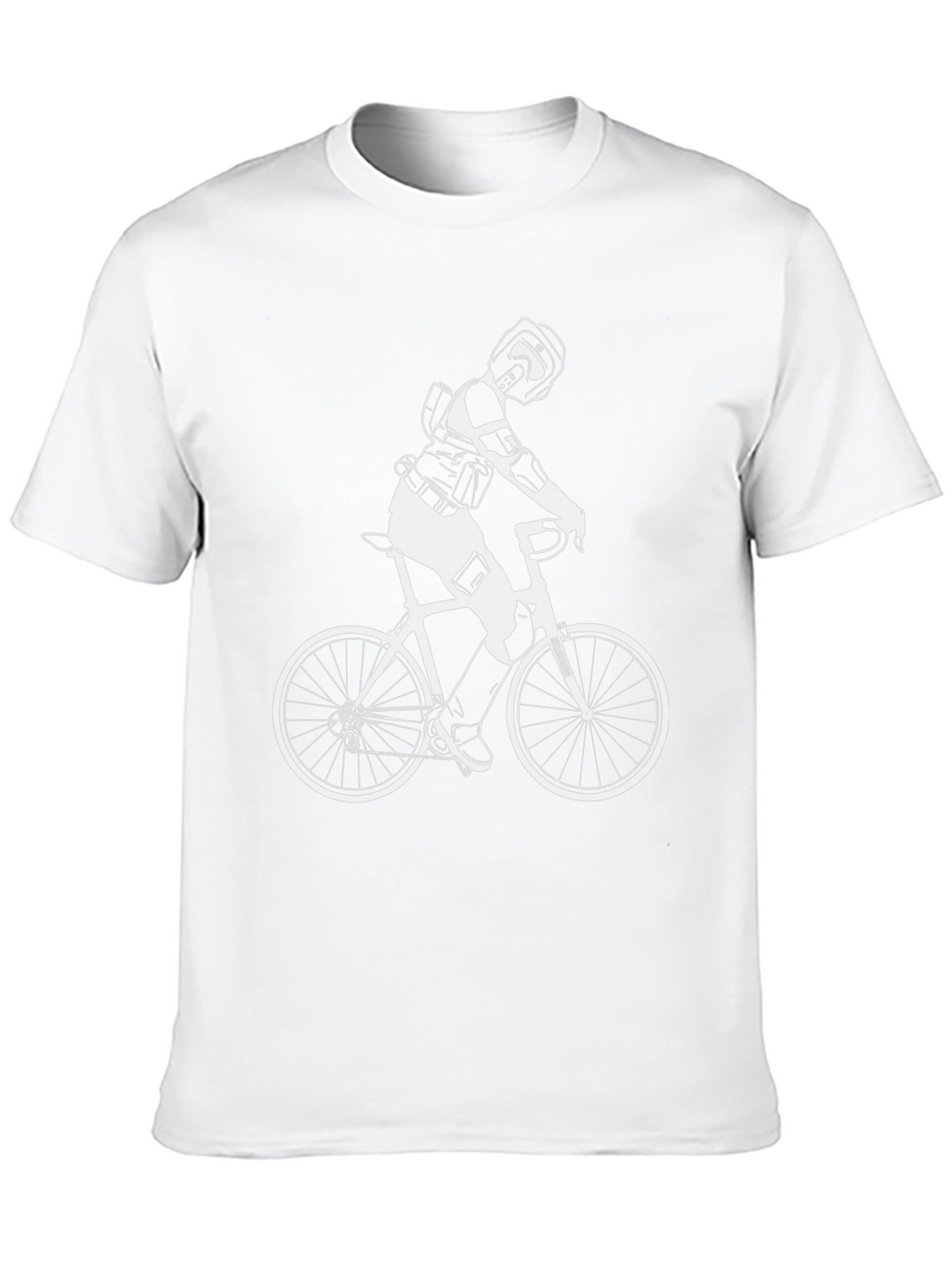 Black Bike Rider Graphic T-Shirt