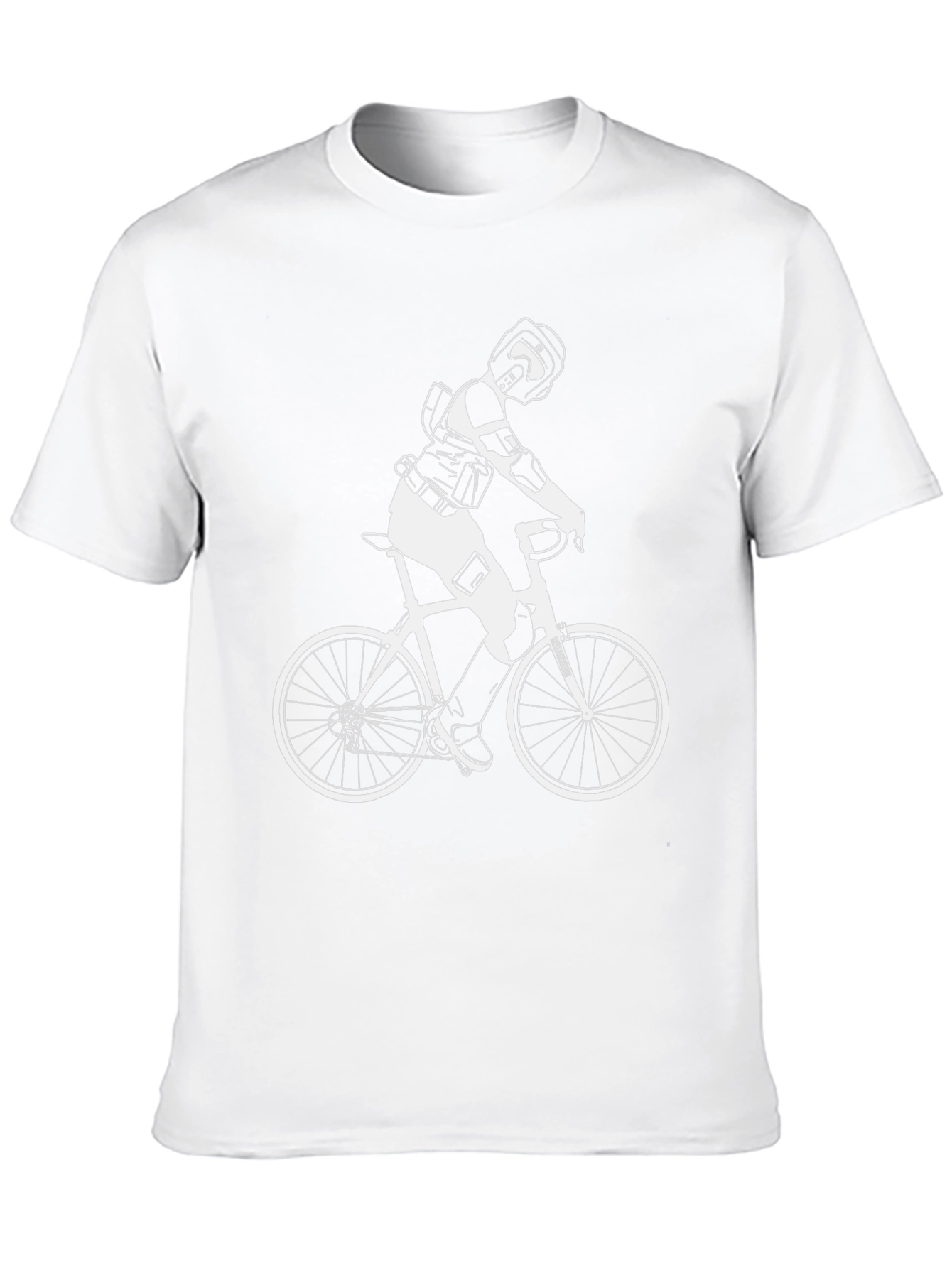 Black Bike Rider Graphic T-Shirt