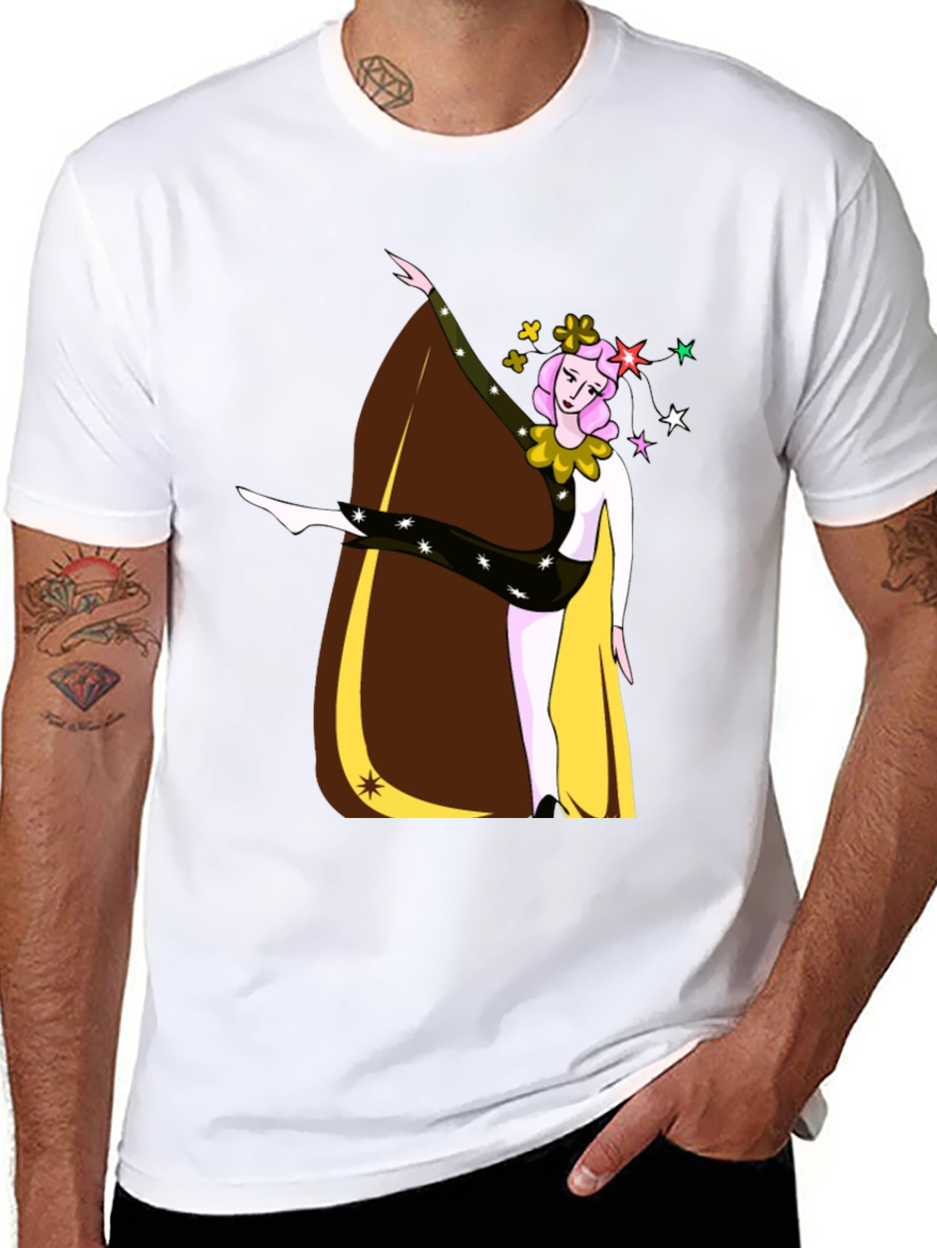 Dancing Clown Graphic Tee - Unique Design