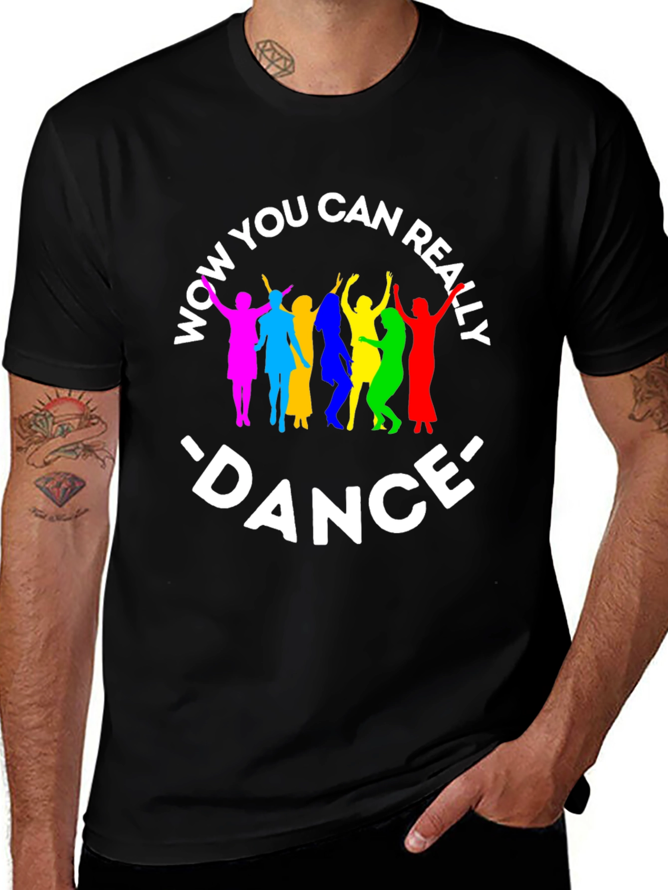 Wow You Can Really Dance Black T-Shirt