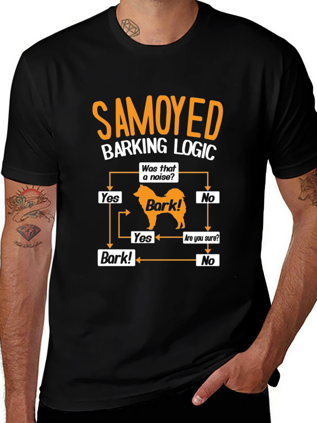 Samoyed Barking Logic T-Shirt