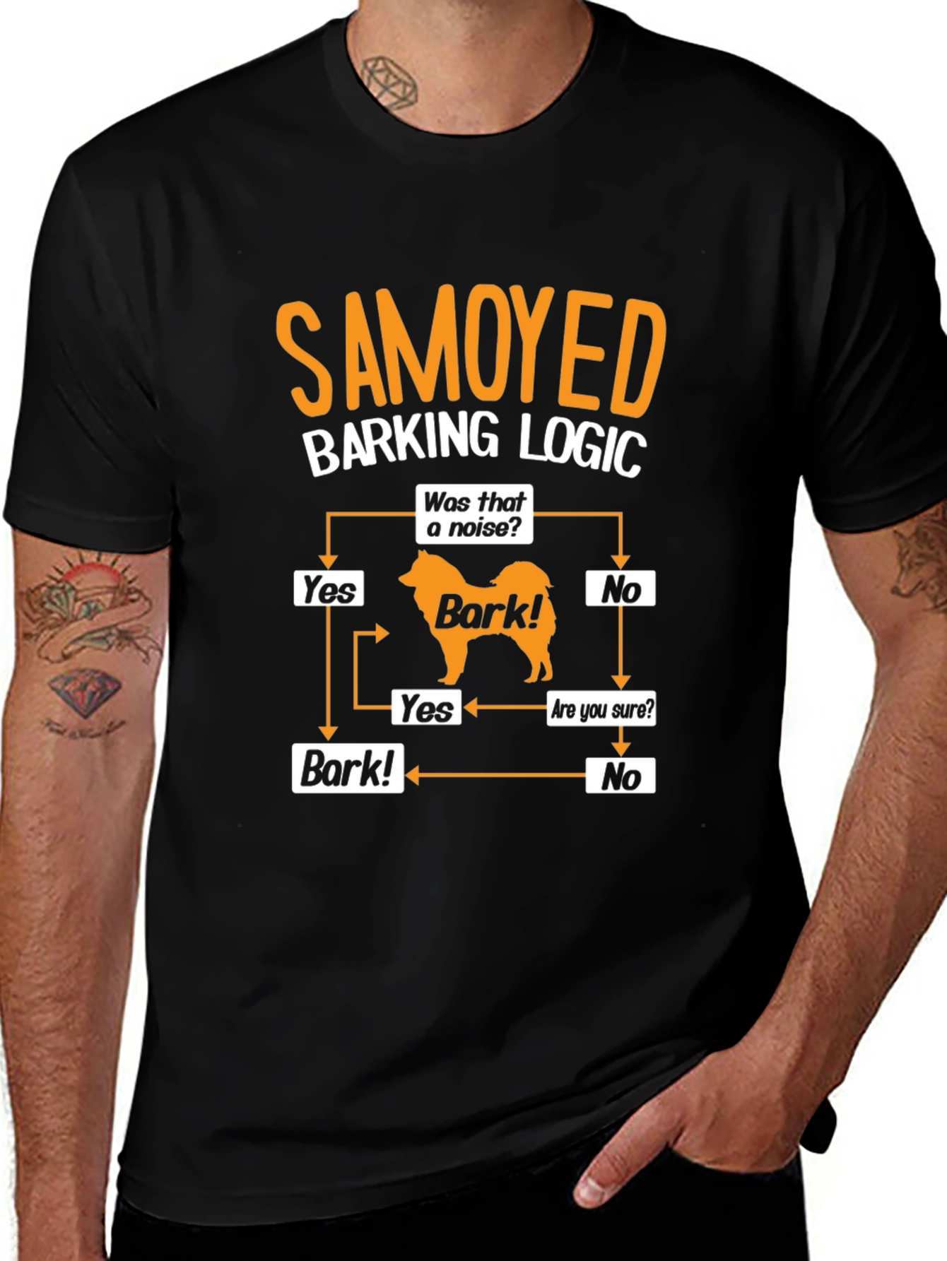 Samoyed Barking Logic T-Shirt