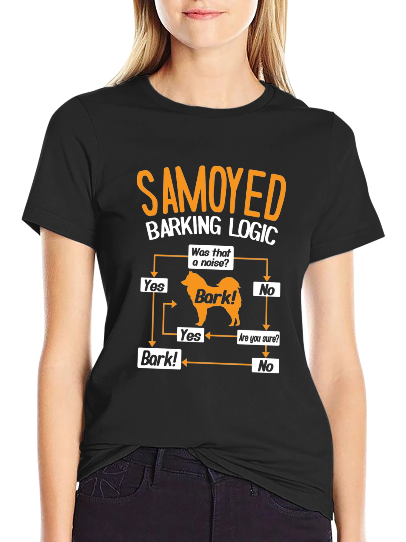 Samoyed Barking Logic T-Shirt