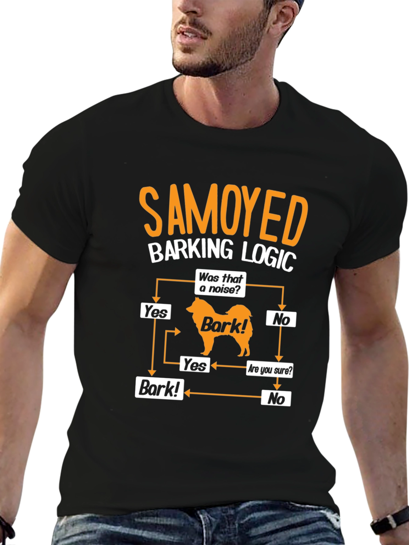 Samoyed Barking Logic T-Shirt