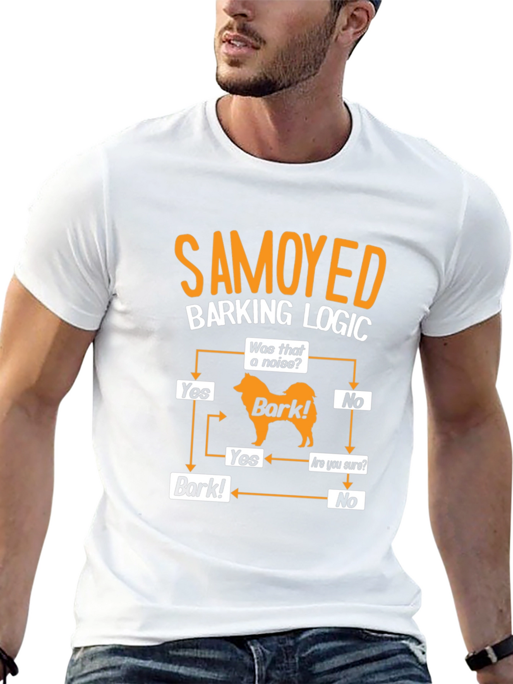 Samoyed Barking Logic T-Shirt