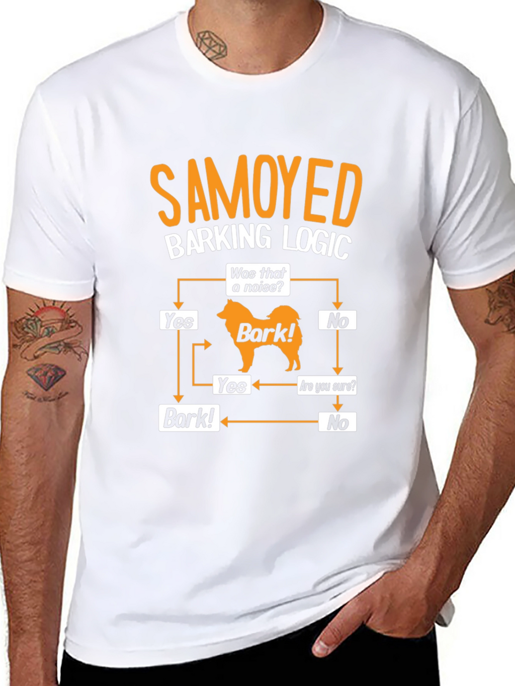 Samoyed Barking Logic T-Shirt