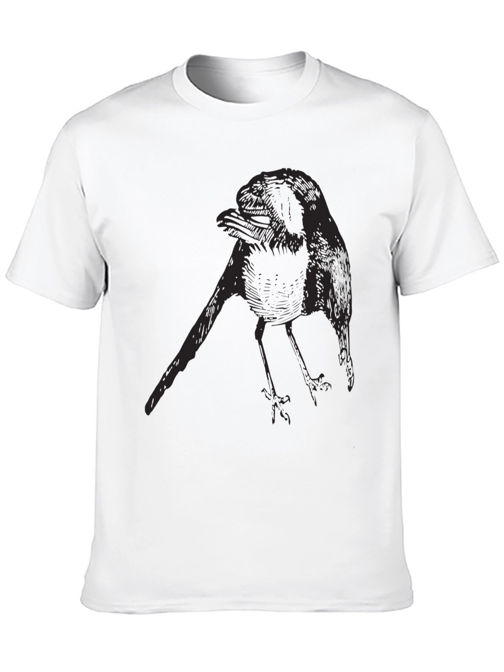 Black Crow Graphic Tee - Mens Casual Style