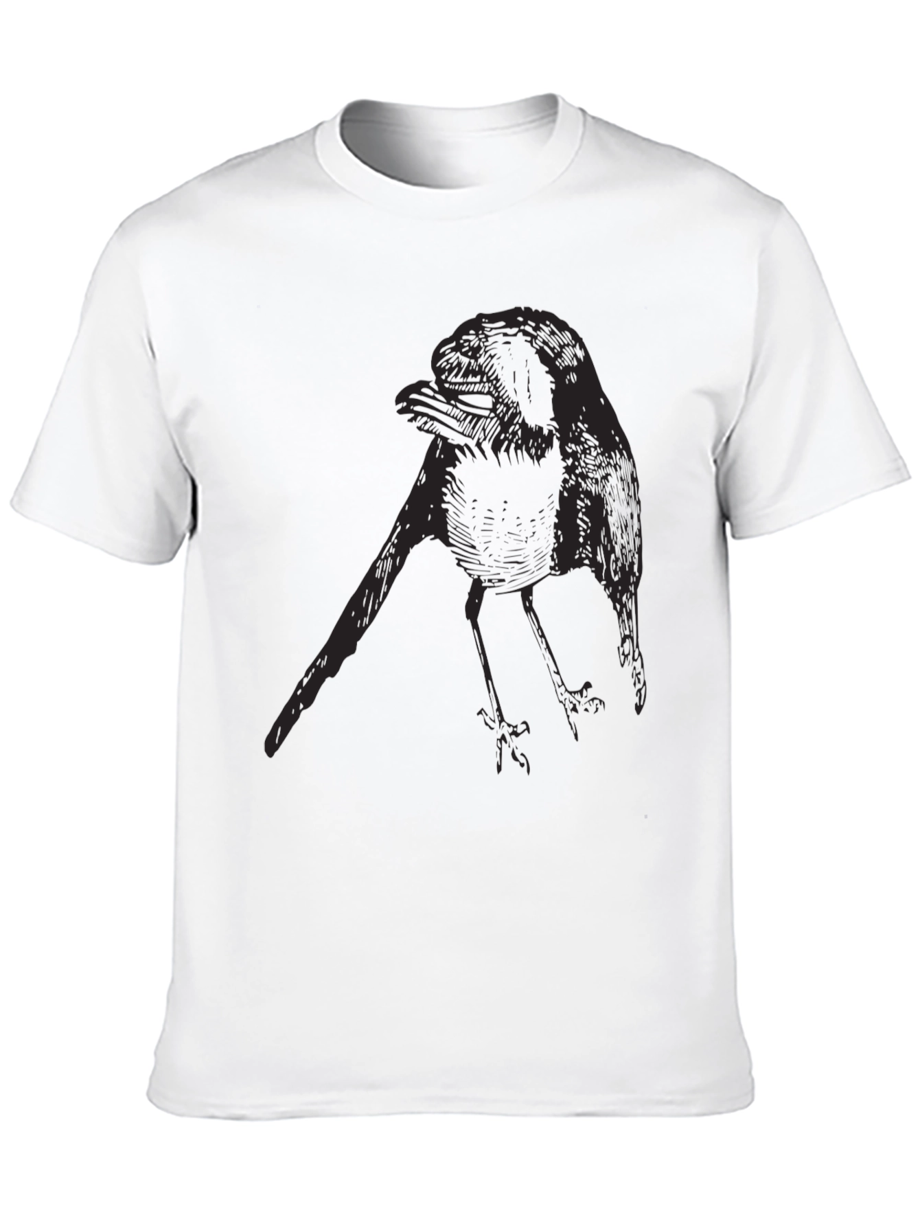 Black Crow Graphic Tee - Mens Casual Style