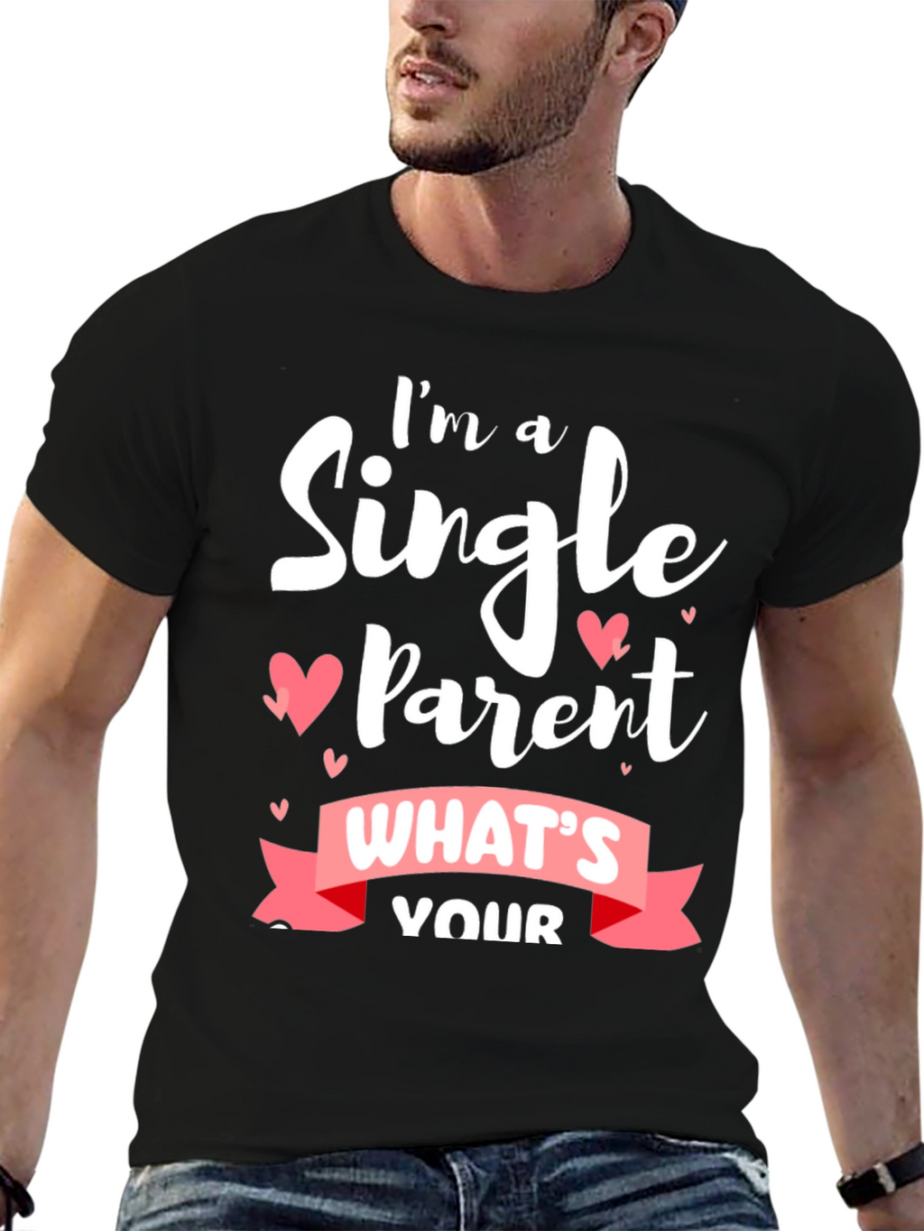 Single Parent Black T-Shirt