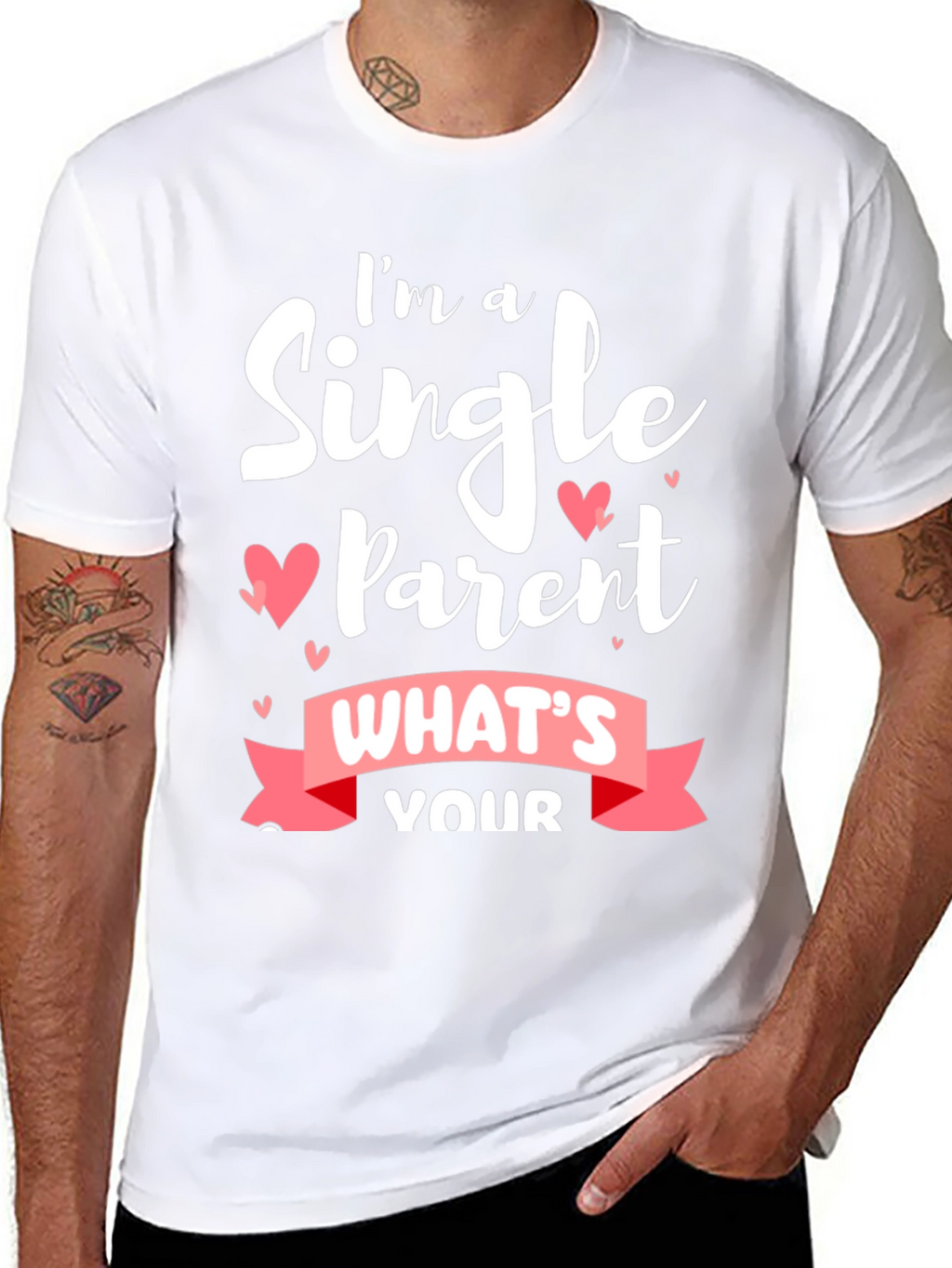 Single Parent Black T-Shirt