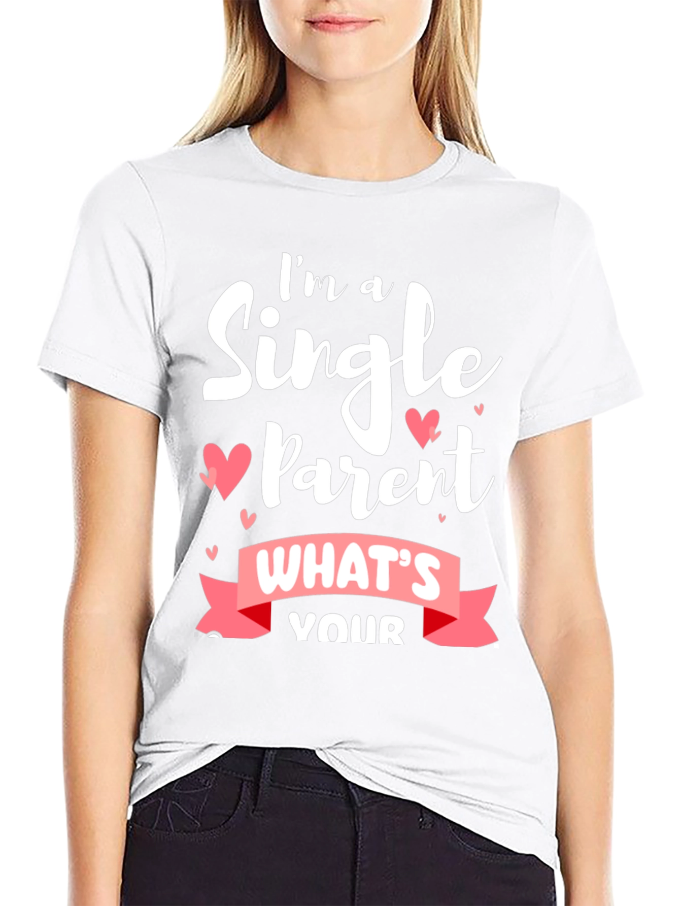 Single Parent Black T-Shirt