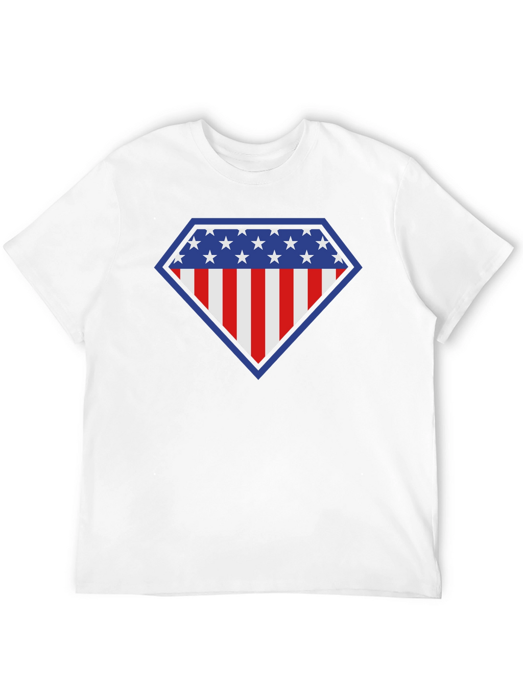 American Flag Shield Graphic Tee - Patriotic Style