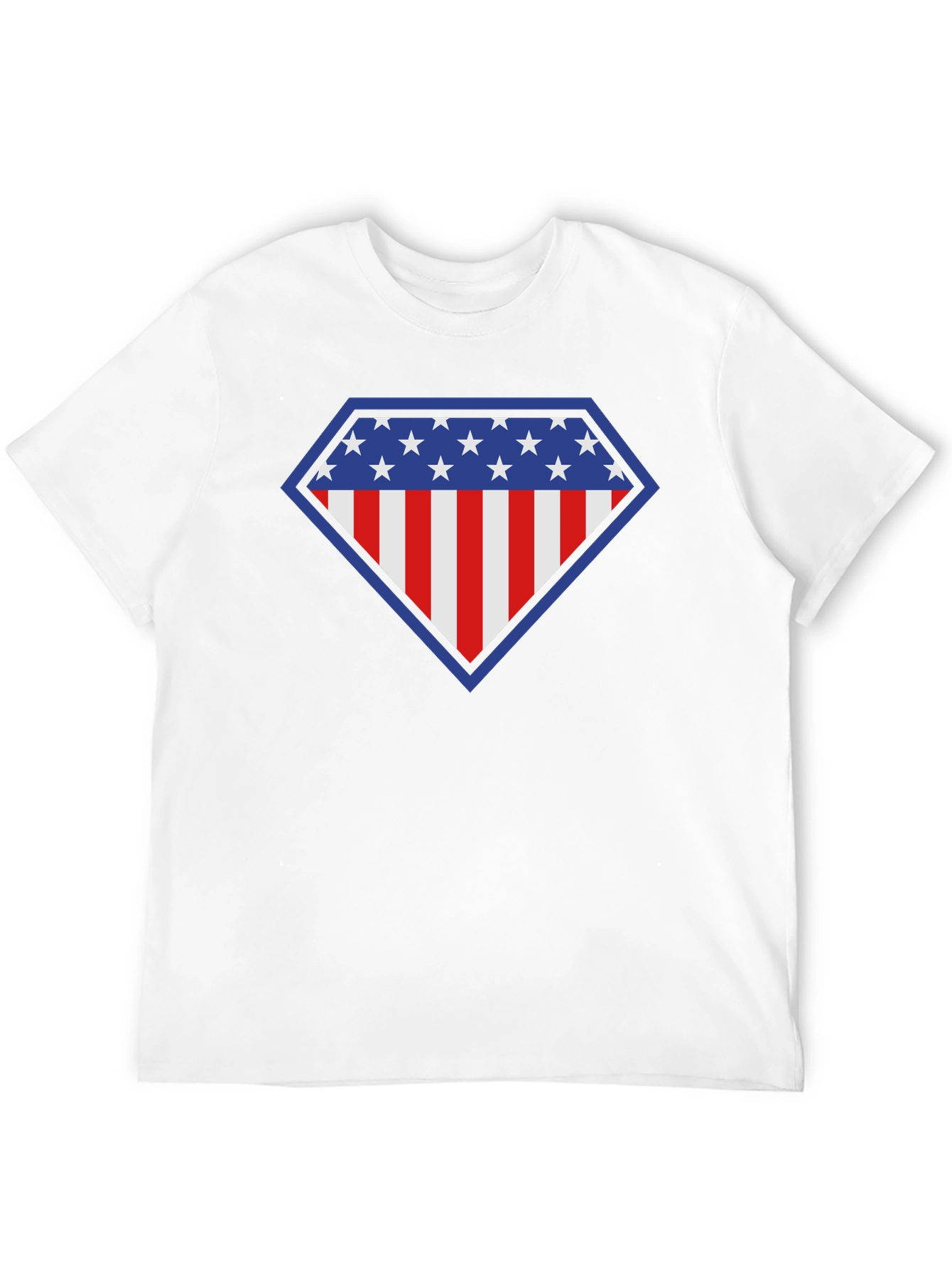 American Flag Shield Graphic Tee - Patriotic Style