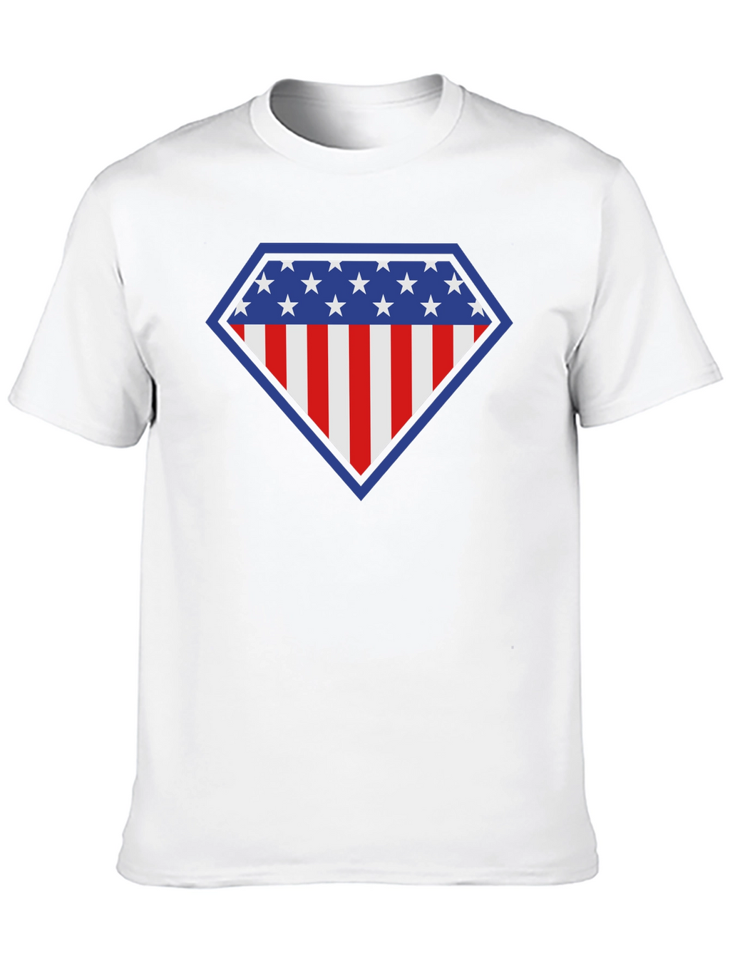 American Flag Shield Graphic Tee - Patriotic Style