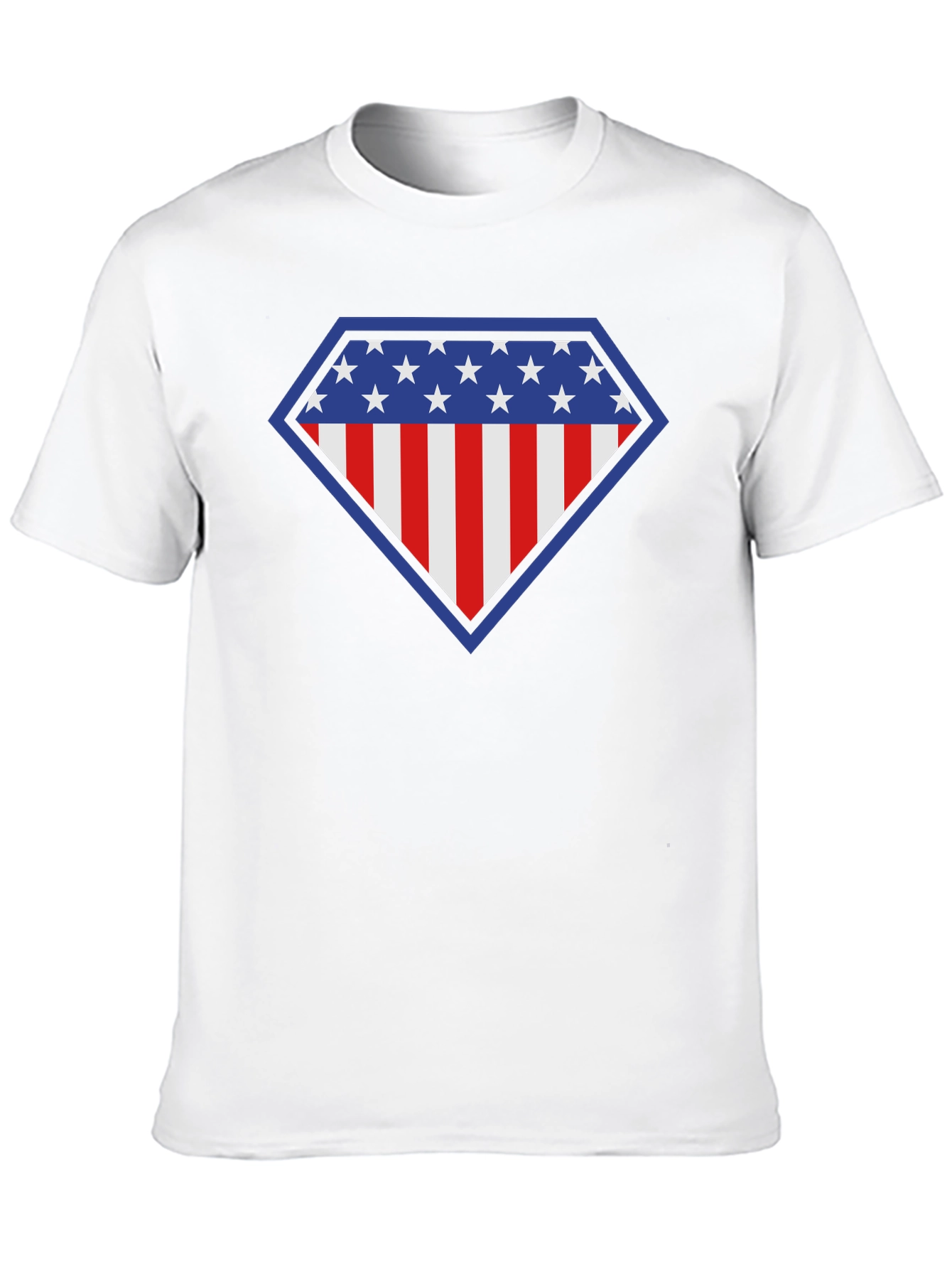 American Flag Shield Graphic Tee - Patriotic Style