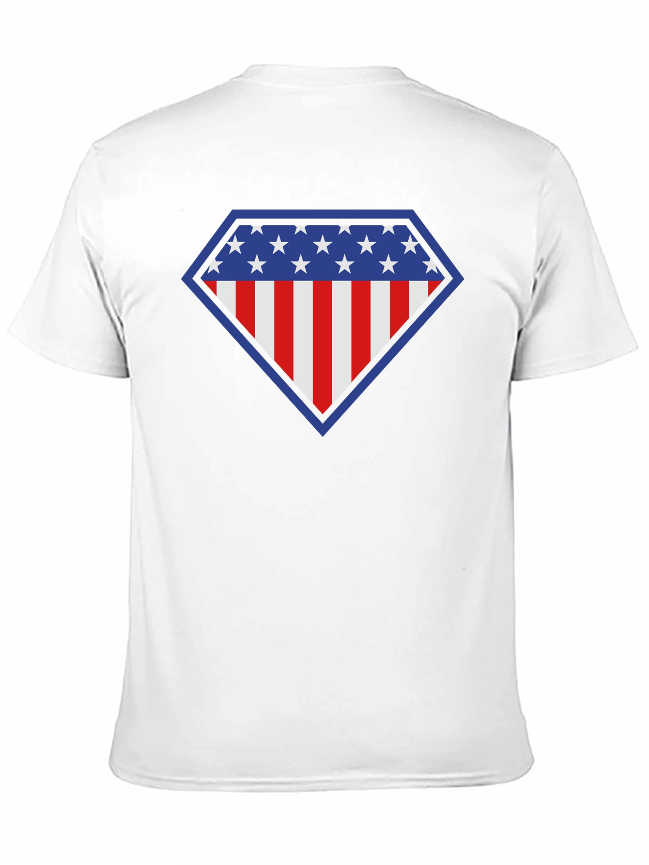 American Flag Shield Graphic Tee - Patriotic Style