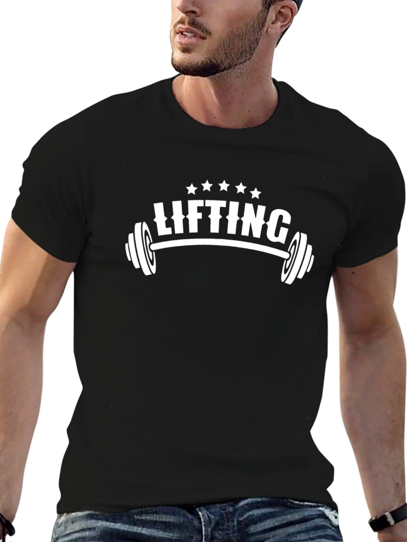 Lifting Graphic Tee - Black