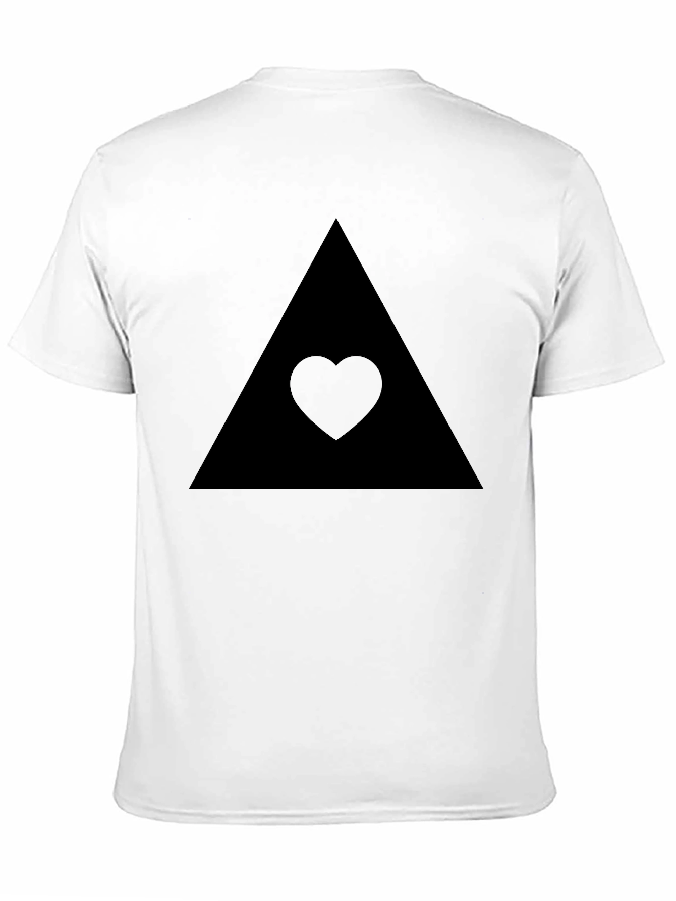 Black Triangle Heart Tee