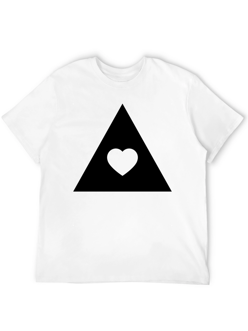 Black Triangle Heart Tee