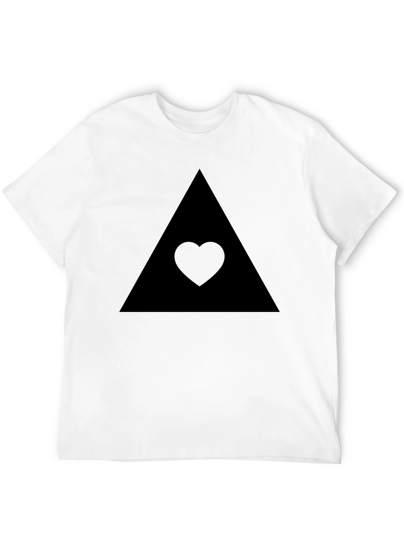 Black Triangle Heart Tee