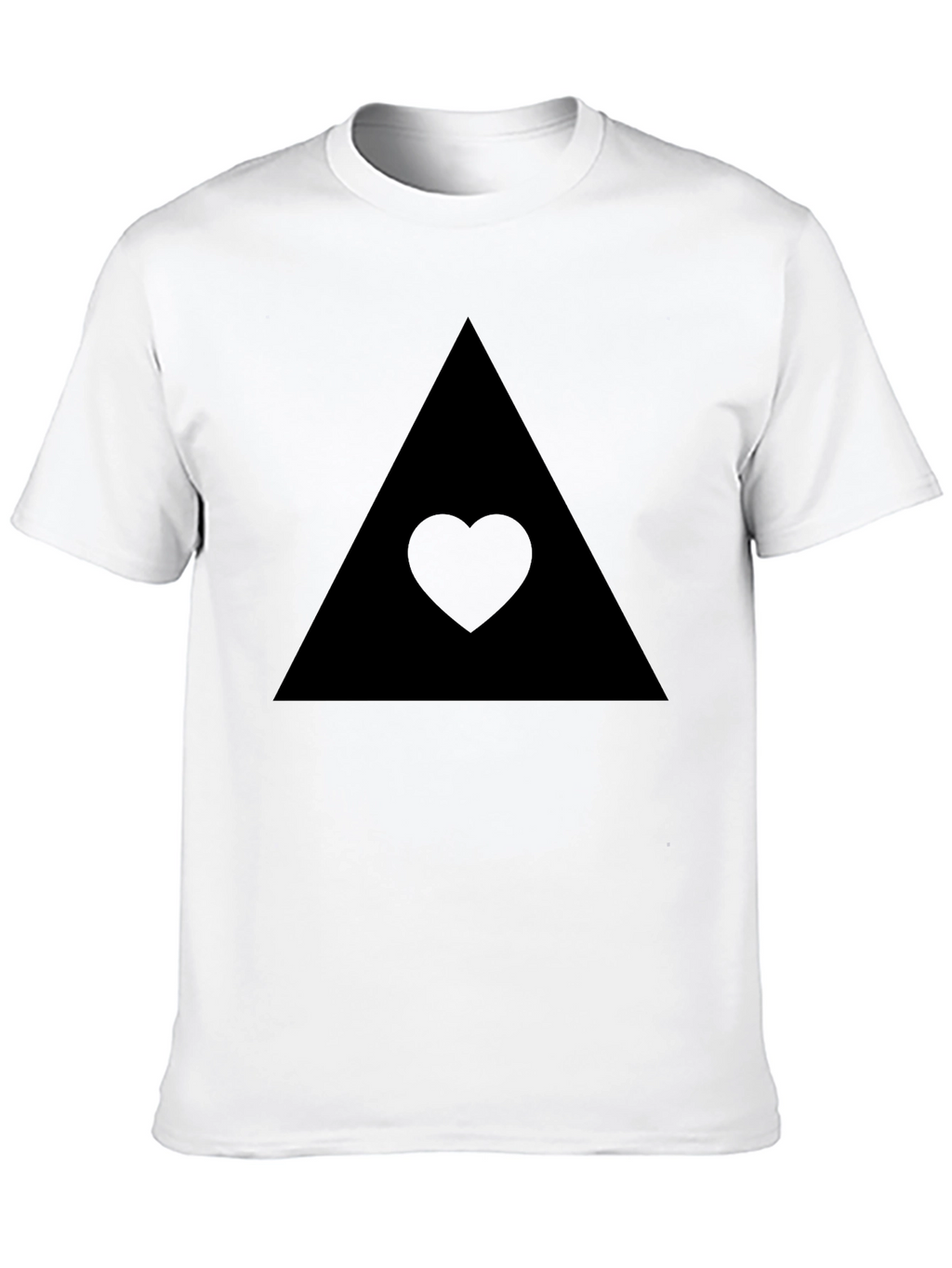 Black Triangle Heart Tee