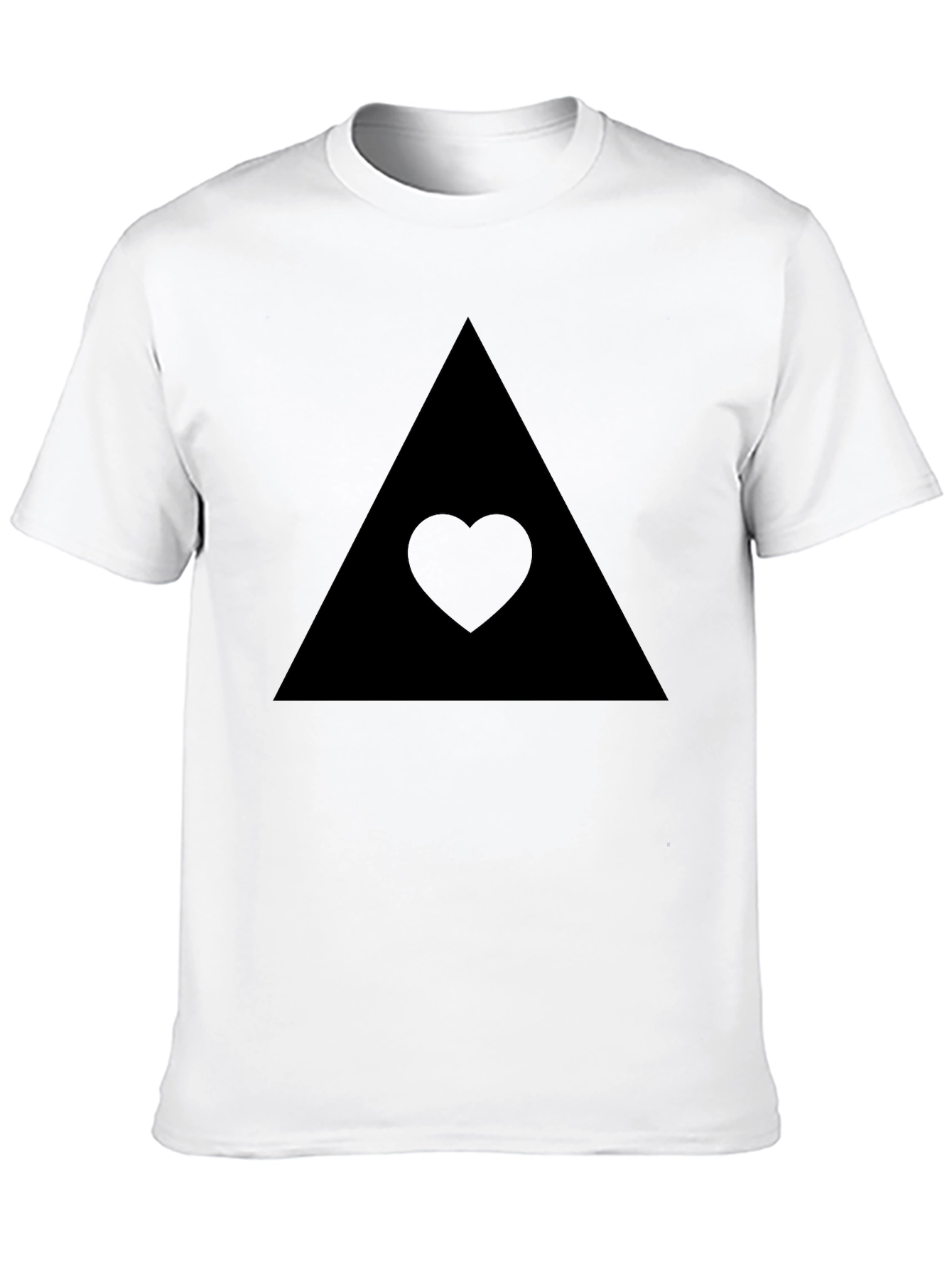 Black Triangle Heart Tee