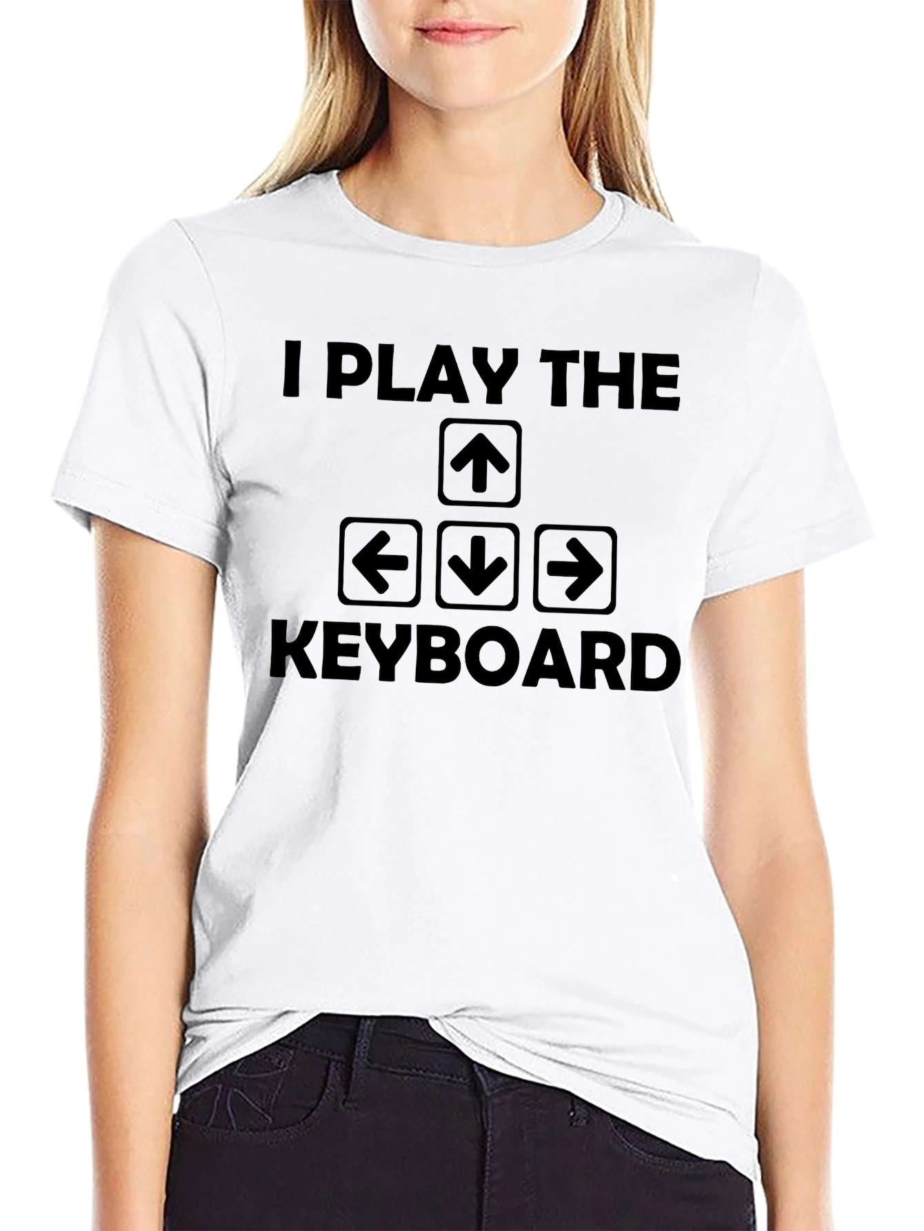 I Play the Keyboard Arrow Key Graphic T-Shirt