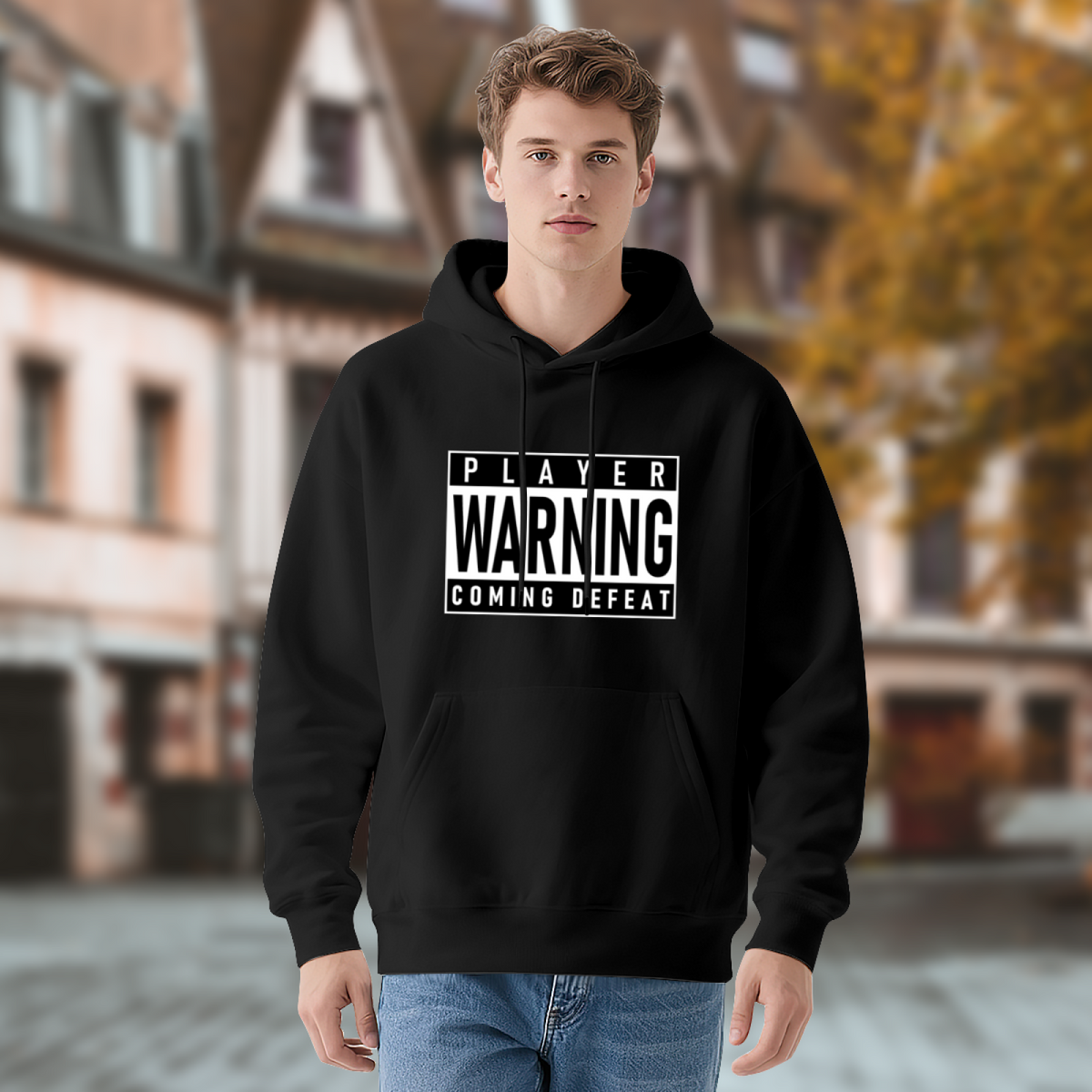 Statement Piece Hoodie - Bold Design Pullover #0550