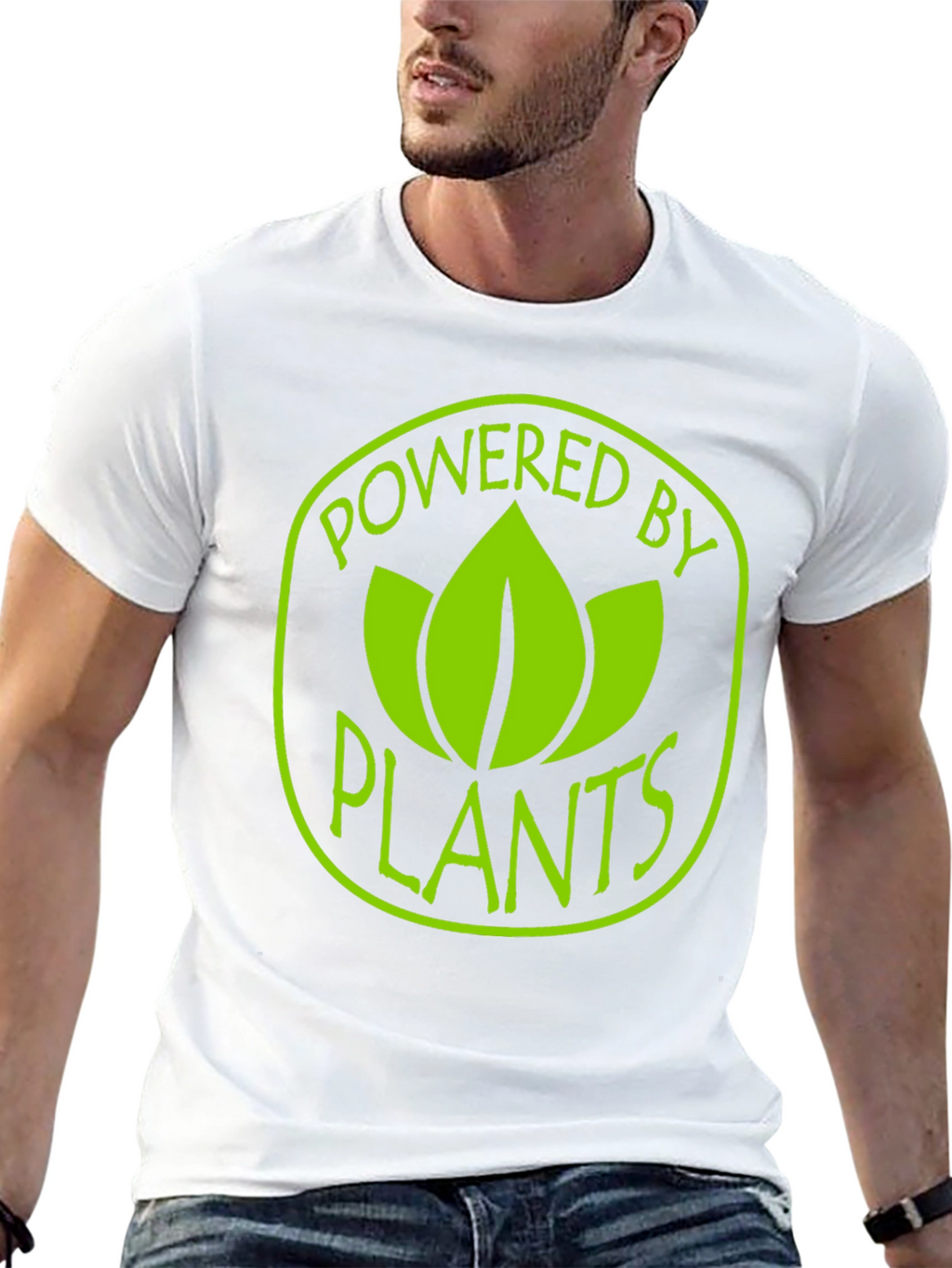 Powered By Plants T-Shirt - Vegan Lifestyle Tee