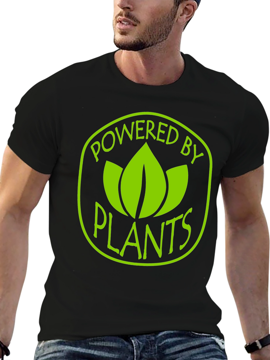 Powered By Plants T-Shirt - Vegan Lifestyle Tee