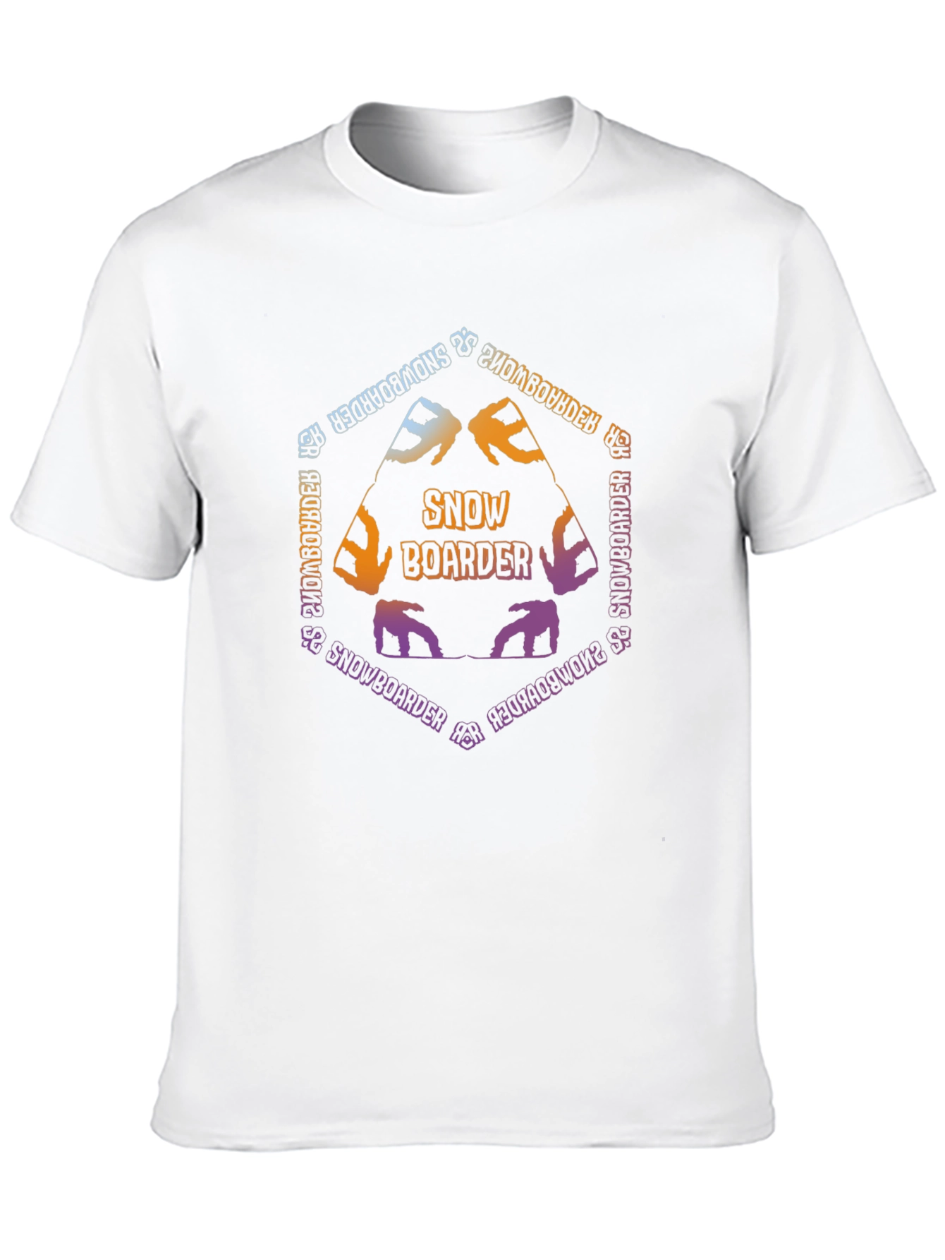 Snowboarder Graphic Tee - Black Cotton Blend