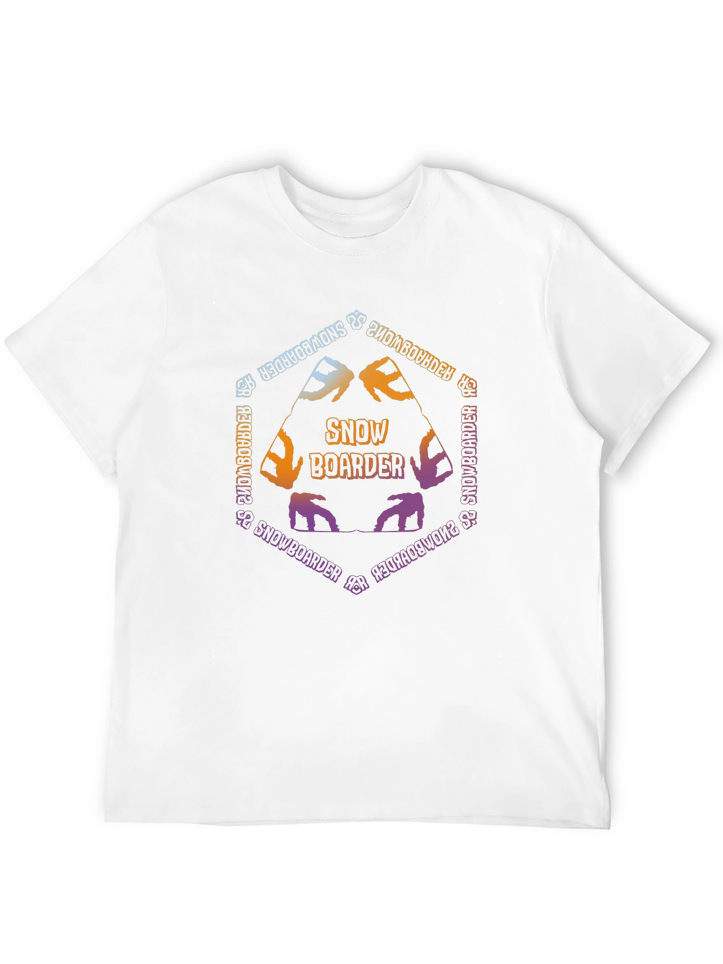Snowboarder Graphic Tee - Black Cotton Blend