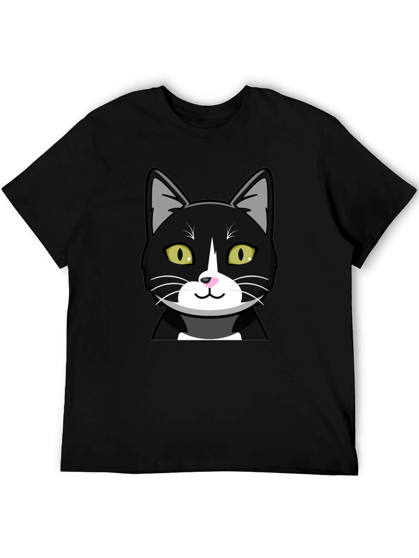 Black Cat Graphic T-Shirt - Mens Crew Neck Tee