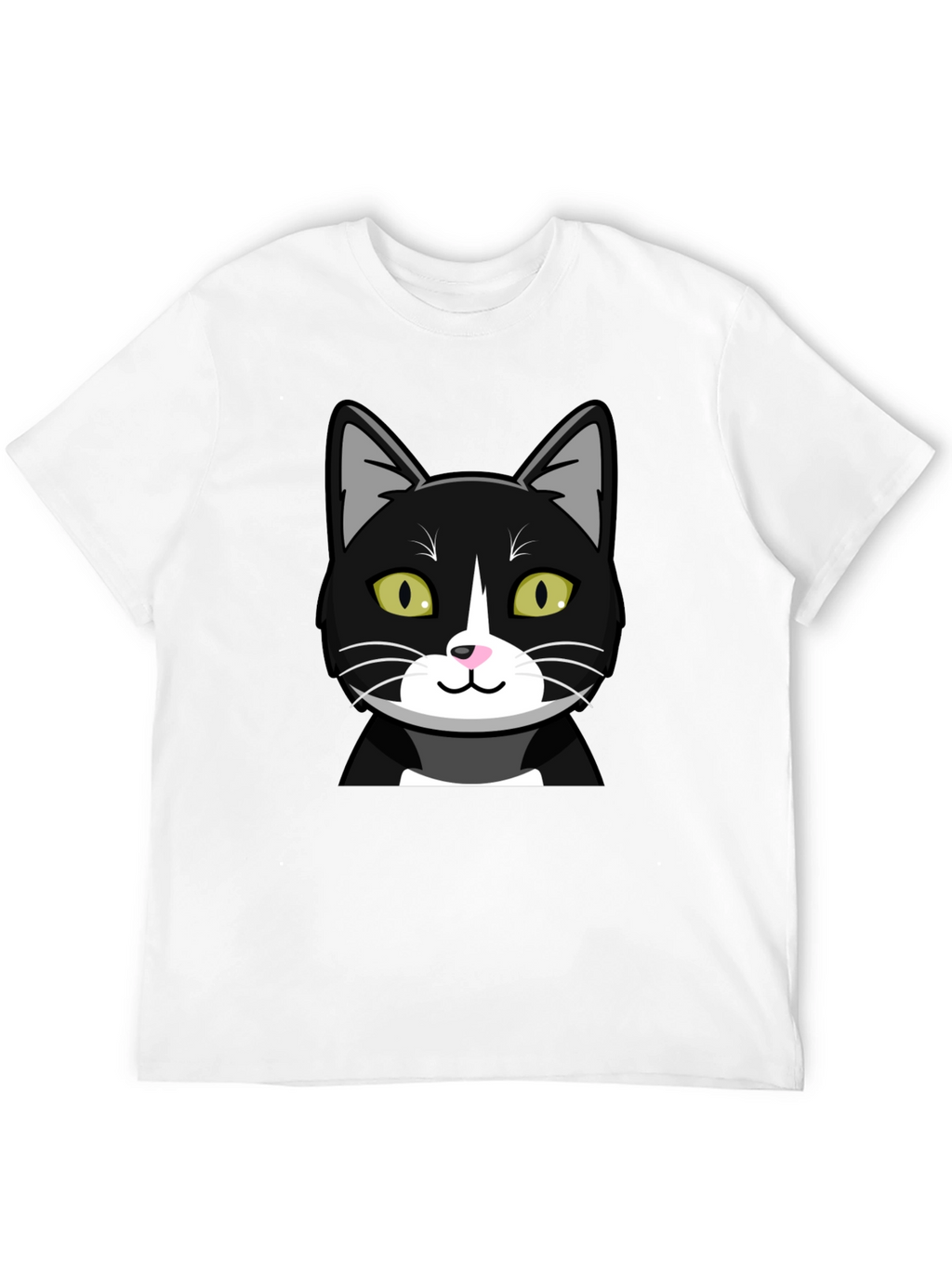 Black Cat Graphic T-Shirt - Mens Crew Neck Tee