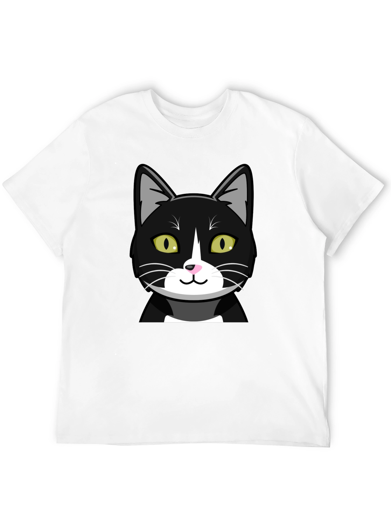 Black Cat Graphic T-Shirt - Mens Crew Neck Tee