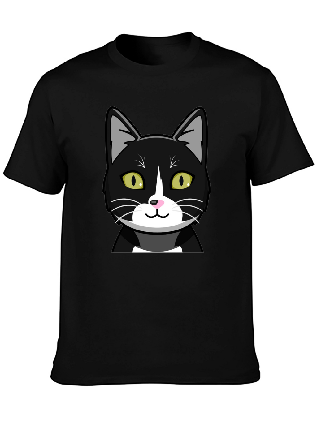 Black Cat Graphic T-Shirt - Mens Crew Neck Tee