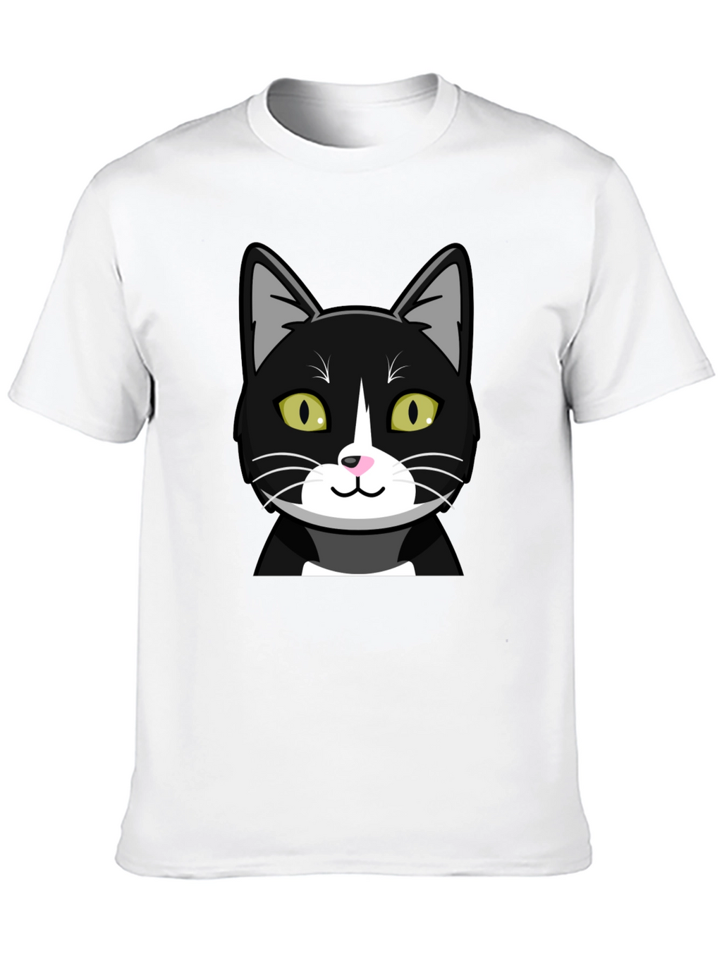 Black Cat Graphic T-Shirt - Mens Crew Neck Tee