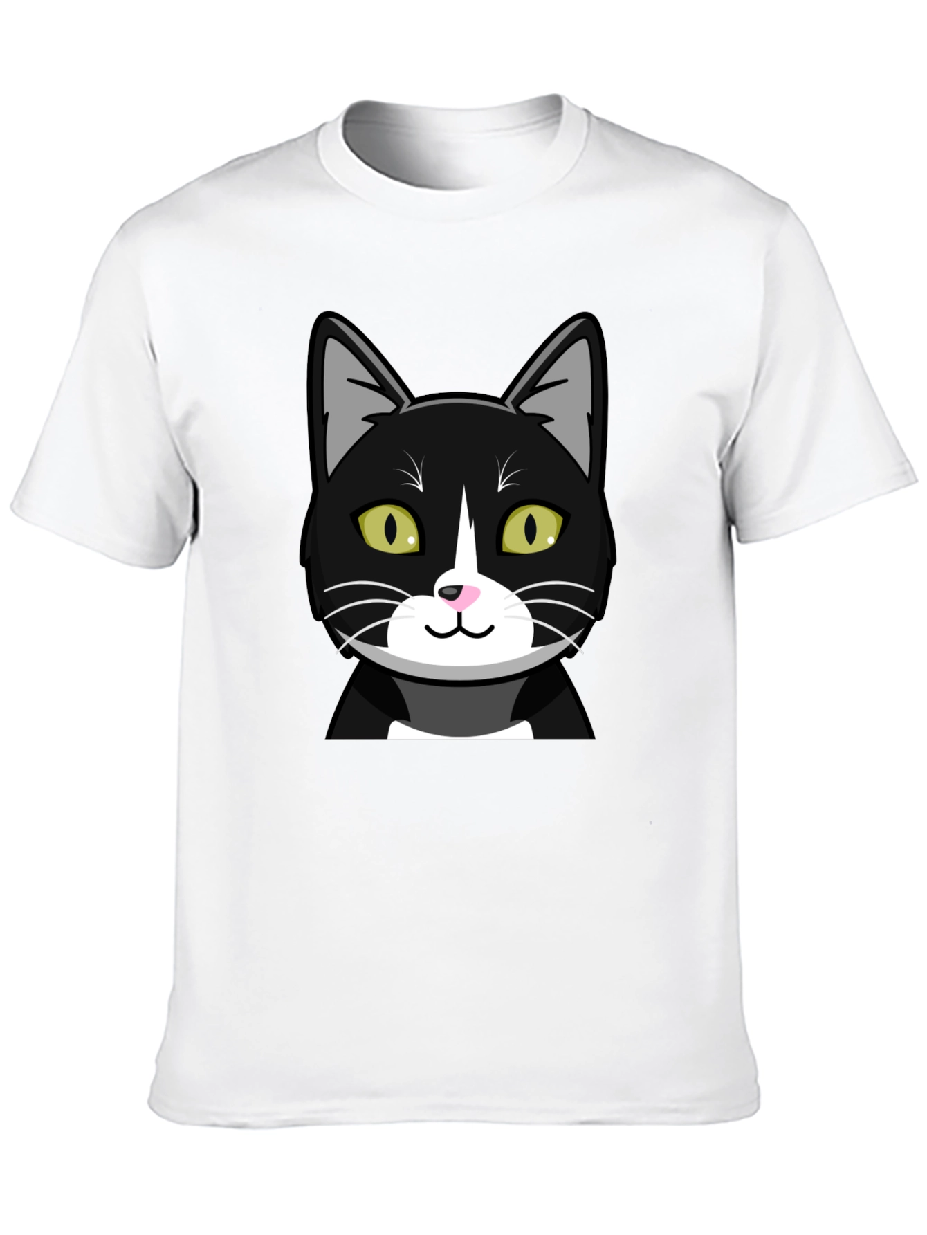 Black Cat Graphic T-Shirt - Mens Crew Neck Tee