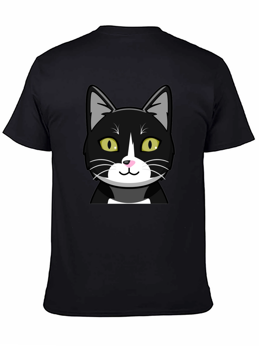 Black Cat Graphic T-Shirt - Mens Crew Neck Tee