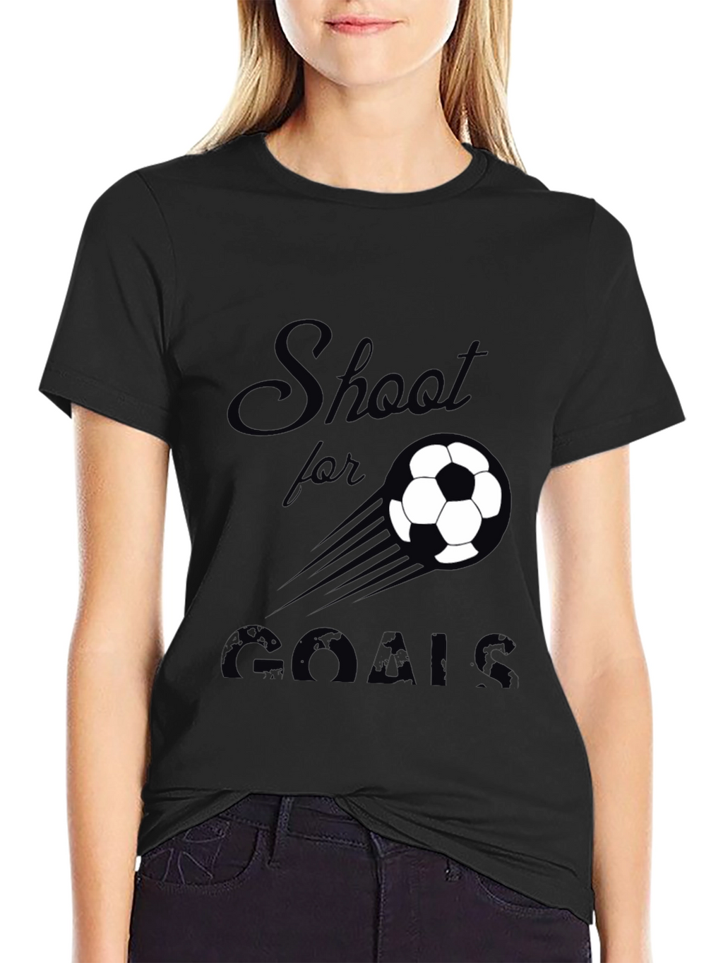Shoot for GOALS Soccer Graphic T-Shirt