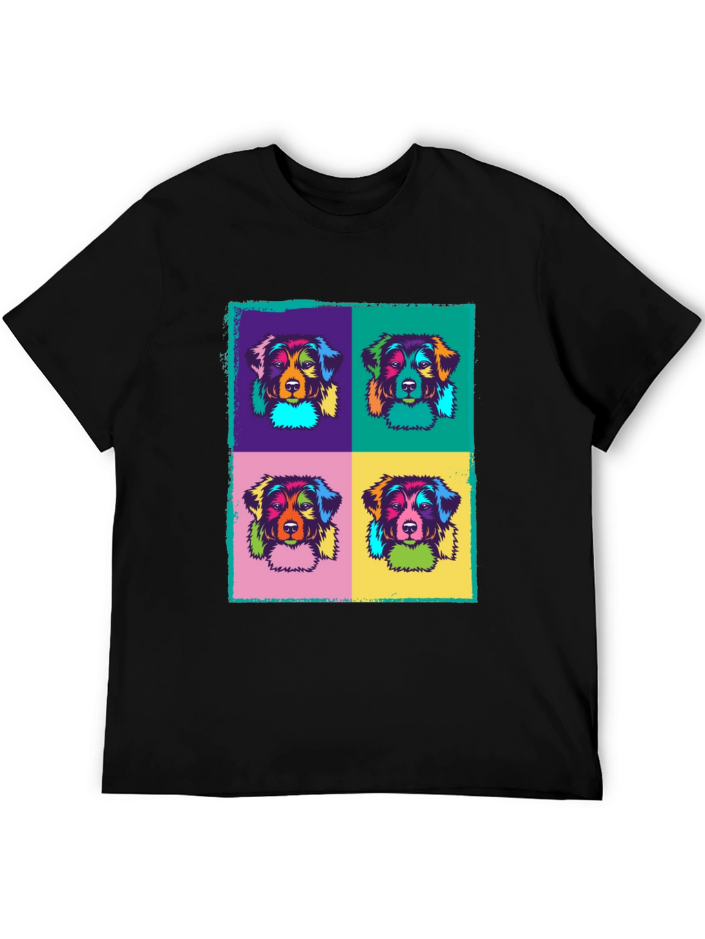 Pop Art Dog Graphic T-Shirt