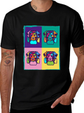 Pop Art Dog Graphic T-Shirt