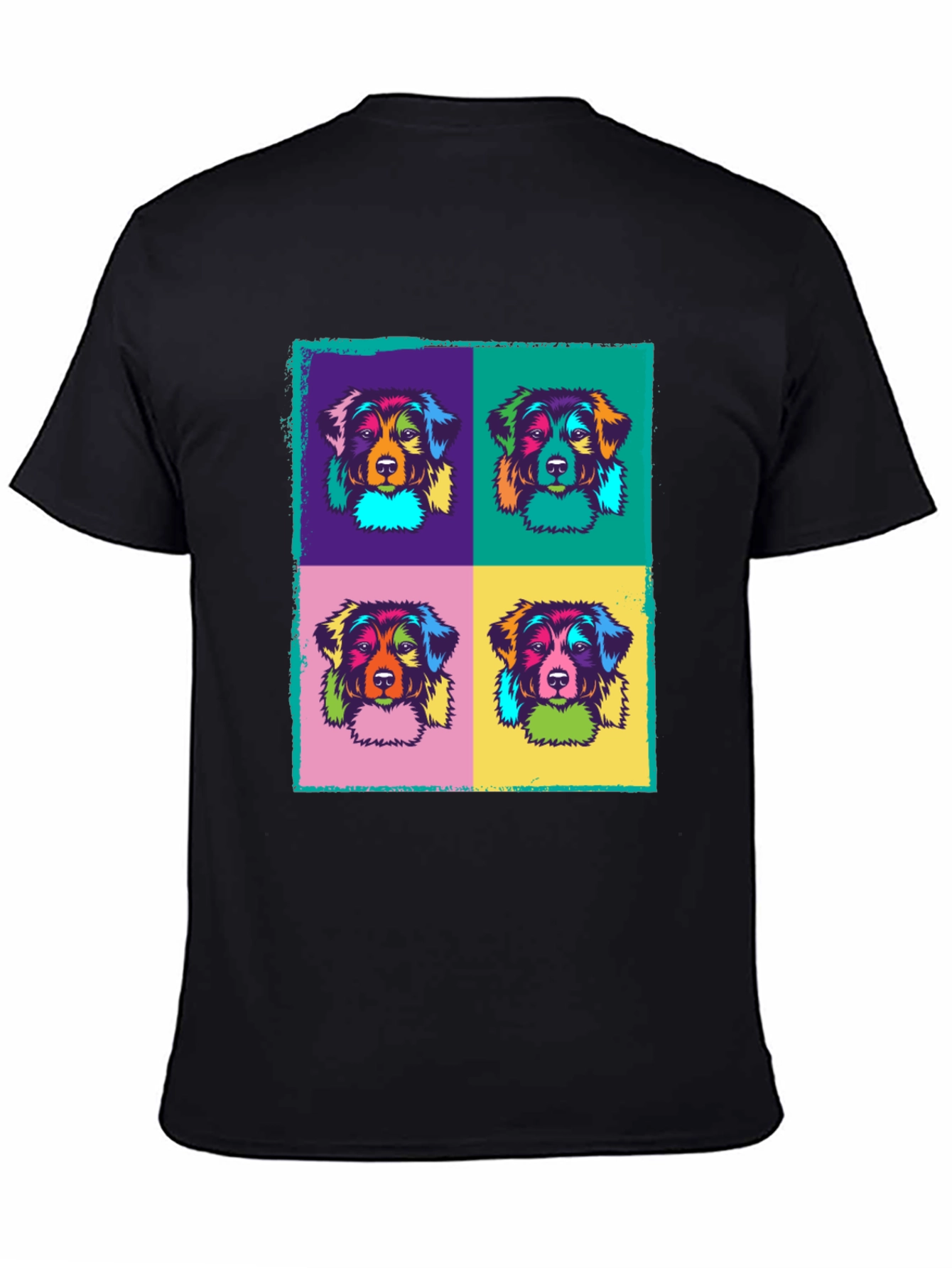 Pop Art Dog Graphic T-Shirt