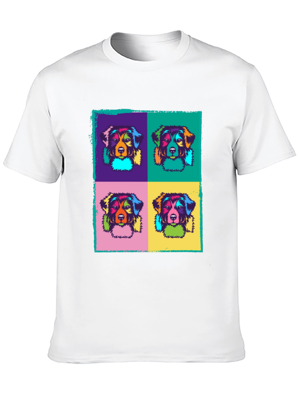 Pop Art Dog Graphic T-Shirt