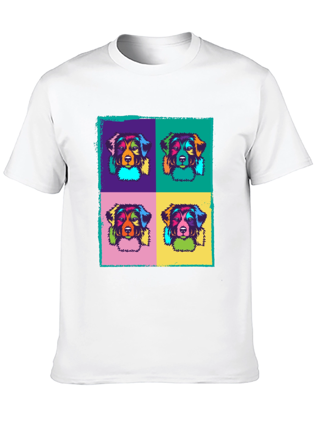 Pop Art Dog Graphic T-Shirt
