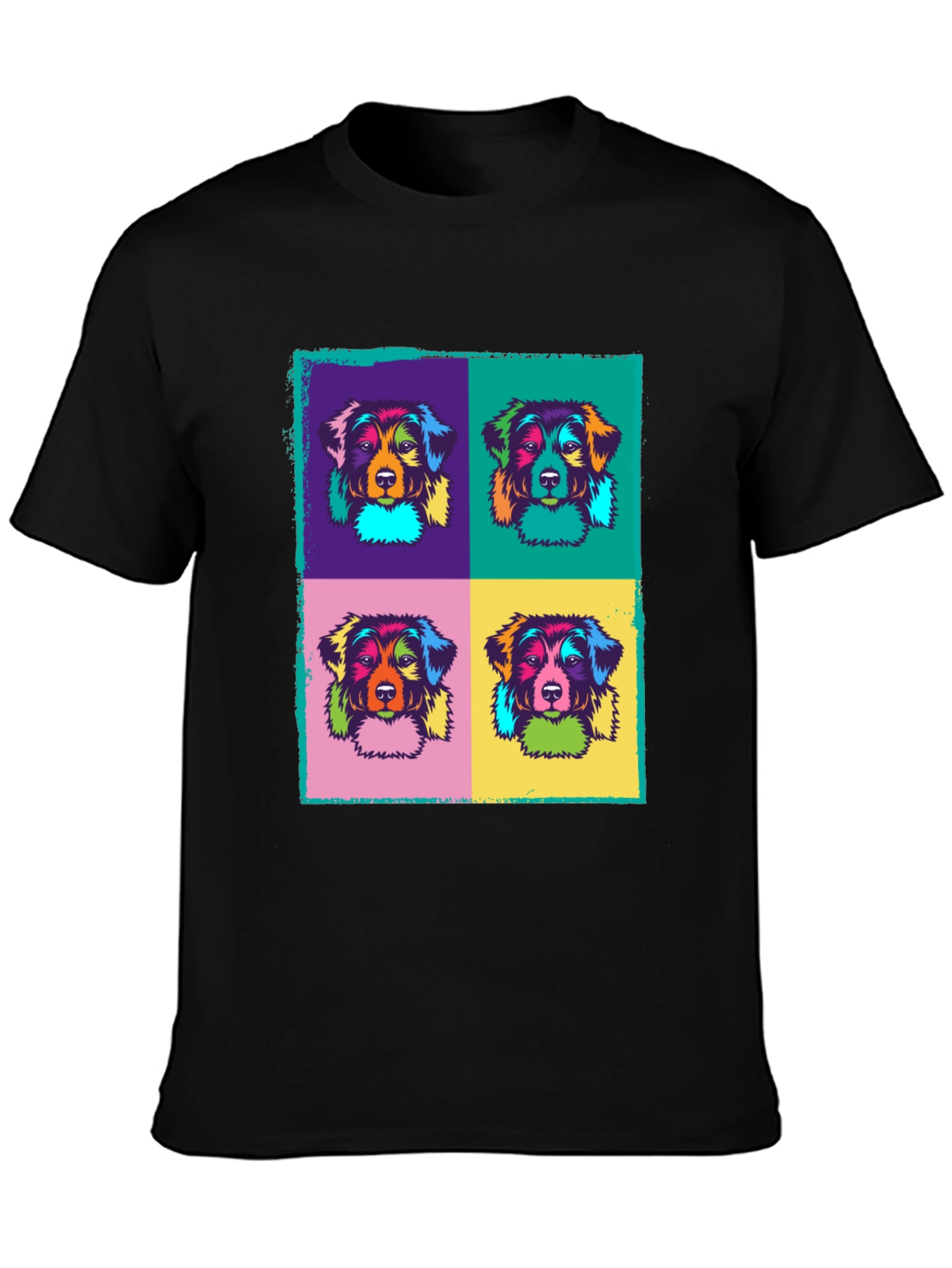 Pop Art Dog Graphic T-Shirt