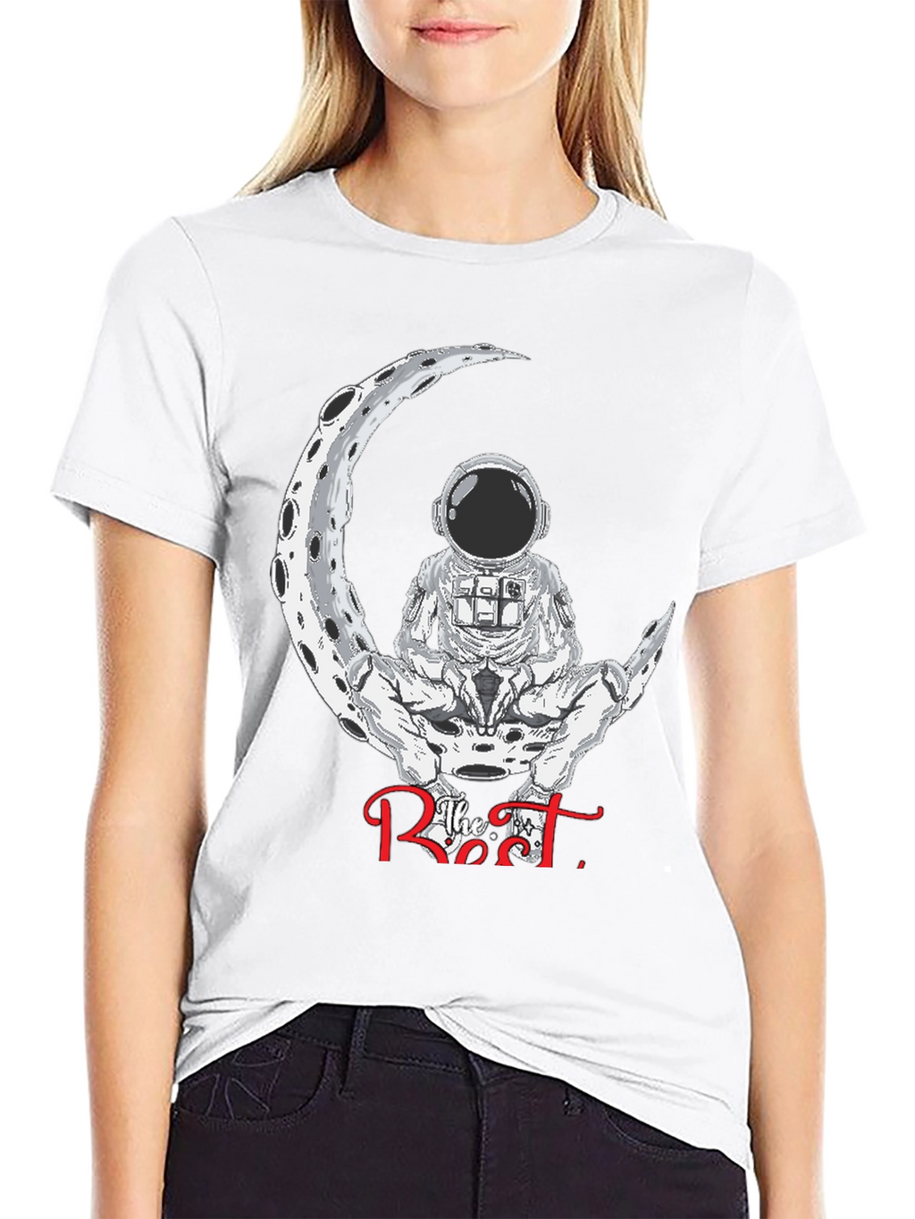 Astronaut Moon Rest T-Shirt - Stylish Space Design