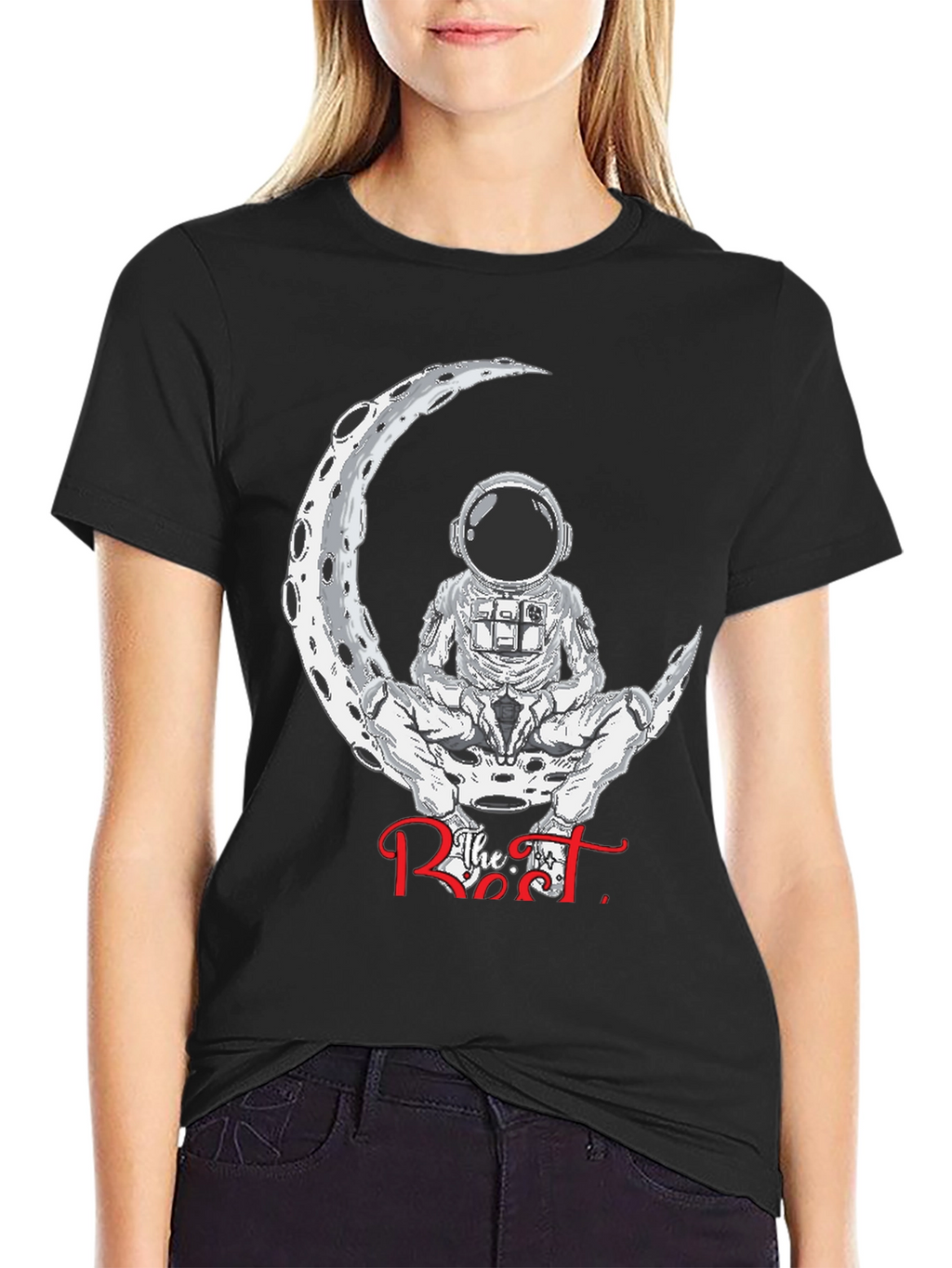 Astronaut Moon Rest T-Shirt - Stylish Space Design