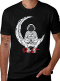Astronaut Moon Rest T-Shirt - Stylish Space Design