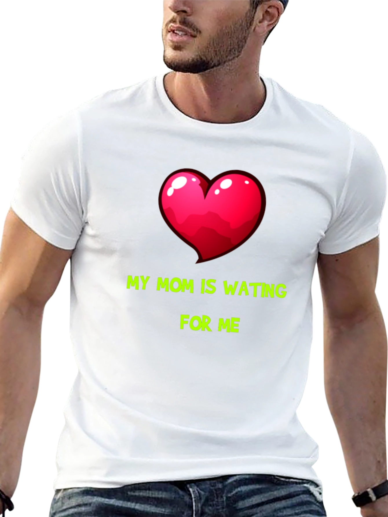 My Mom Is Waiting For Me Graphic Tee